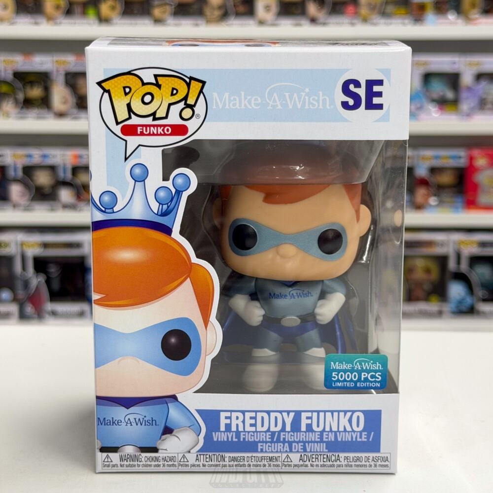 Funko Pop Make a Wish Freddy Funko Superhero Metallic 5000 PCS SE Vinyl Figure